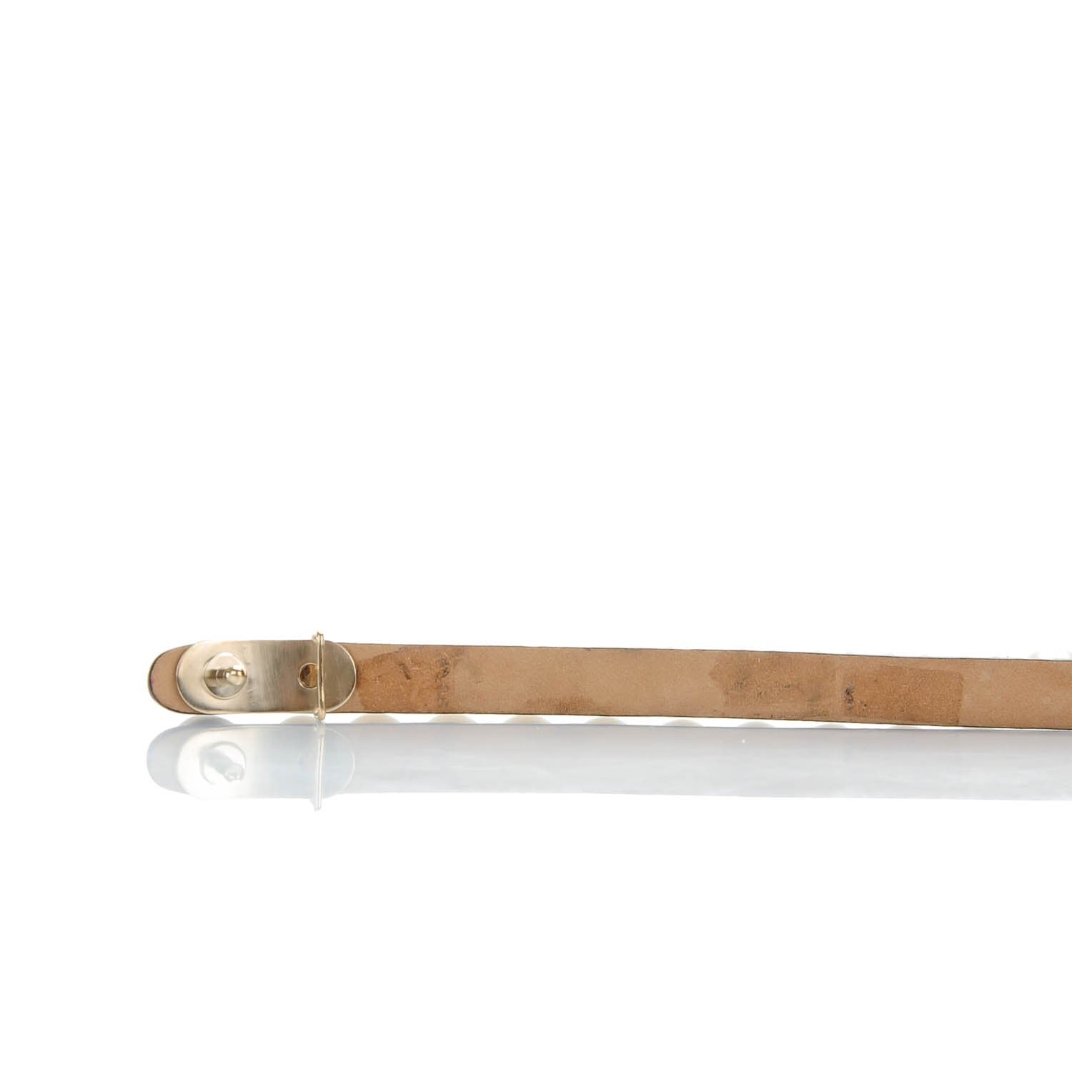 Chanel Calfskin Pearl CC Belt 95 38 Black 4 of 9