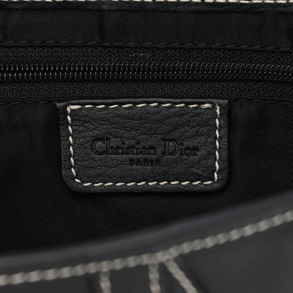 Christian Dior Calfskin Saddle Bag Black 5 of 9