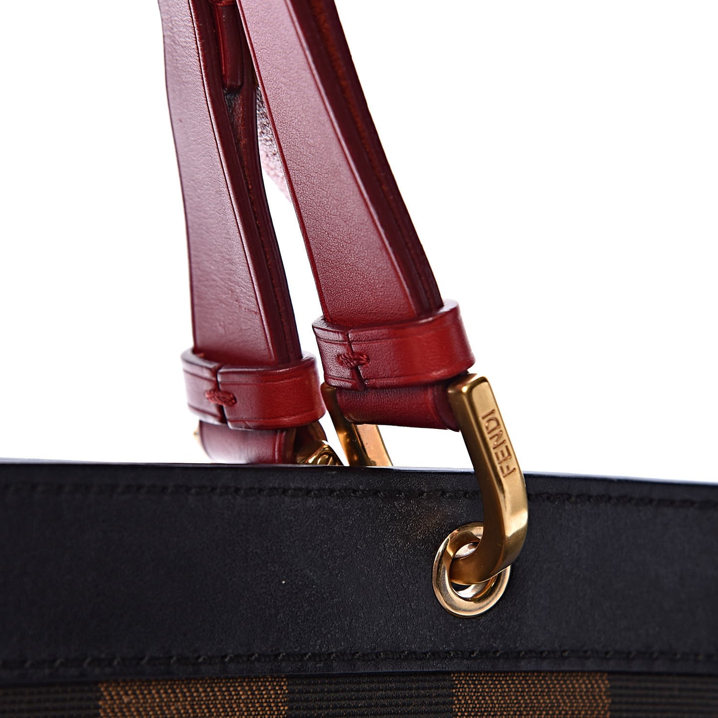 Pequin Cuoio Vegetale Shoulder Tote Tobacco Black Cuoio