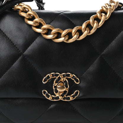 Chanel Lambskin Quilted Medium Chanel 19 Flap Black 10 of 11