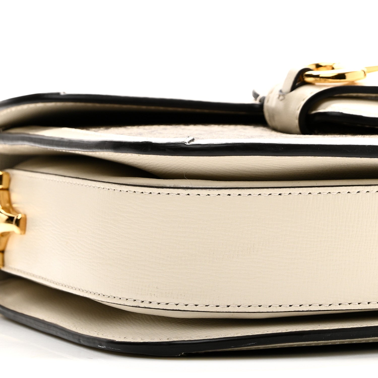 Gucci GG Supreme Monogram Horsebit 1955 Shoulder Bag Beige Mystic White 9 of 10