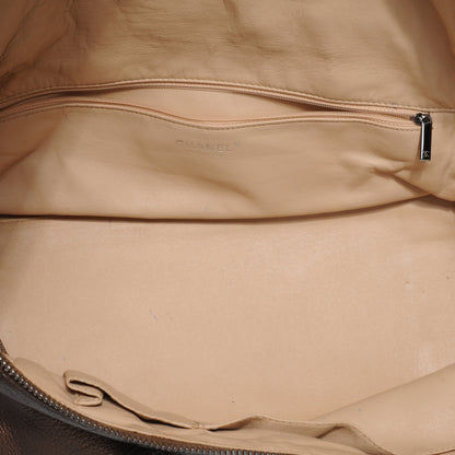 Chanel Metallic Deerskin Luxe Ligne Bowler Bronze 5 of 7
