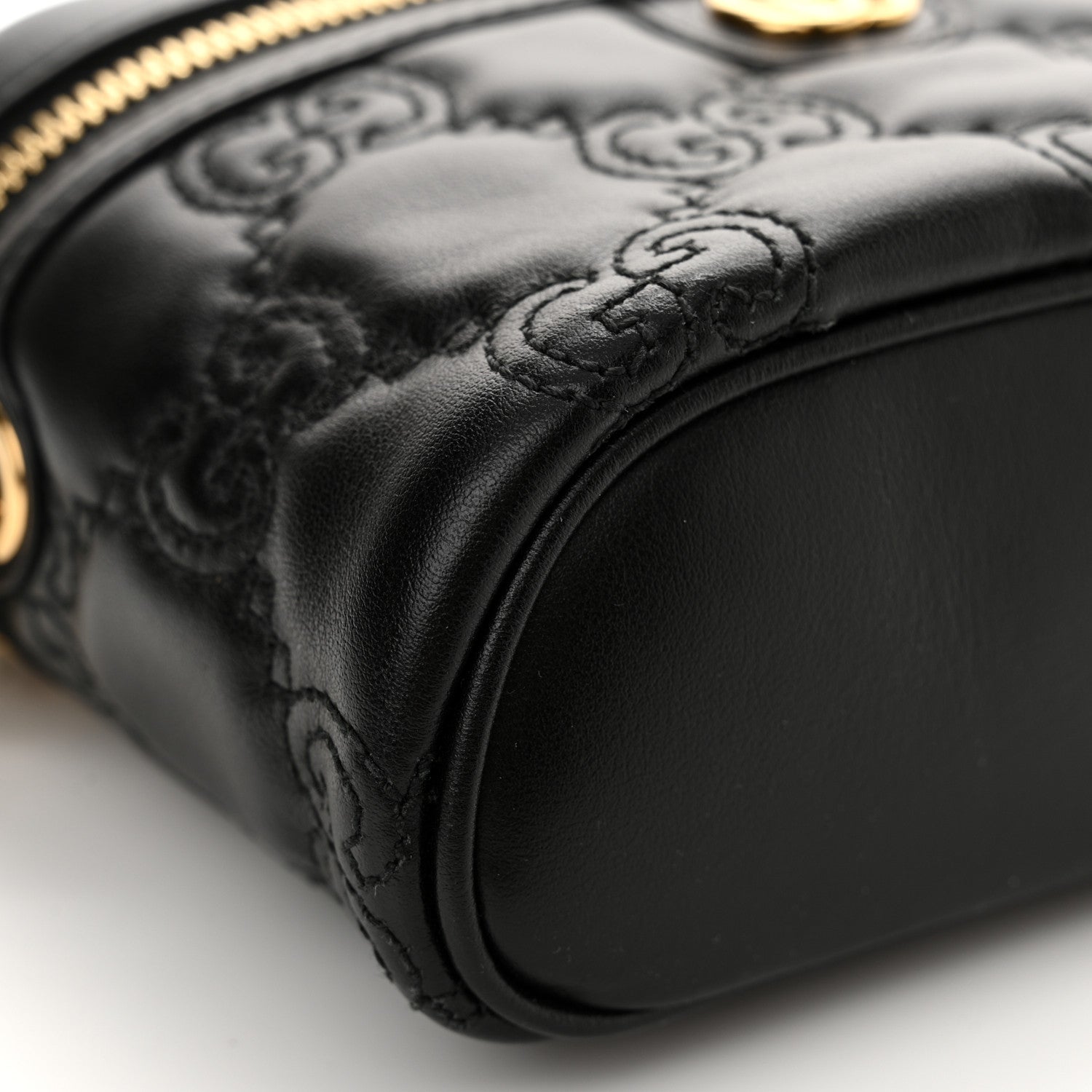 Gucci Calfskin GG Matelasse Mini Top Handle Bag Black 11 of 12