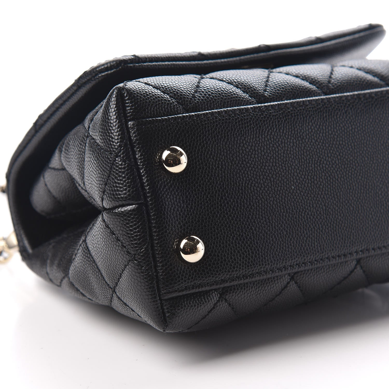 Chanel Caviar Quilted Extra Mini Coco Handle Flap Black 6 of 8