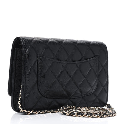 Chanel Caviar Quilted Wallet On Chain WOC Black 2 of 3