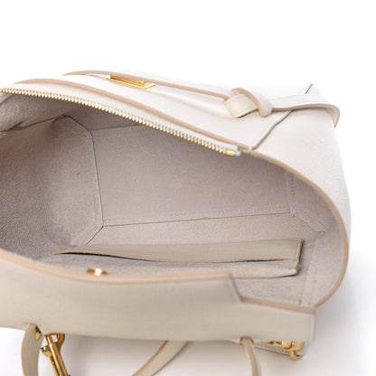Celine Grained Calfskin Micro Belt Bag White 5 of 14