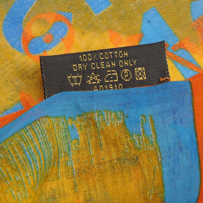 Louis Vuitton Cotton Monogram Pulp Scarf 4 of 4