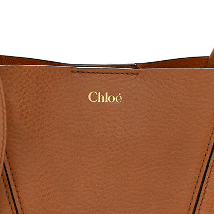 Chloe Grained Calfskin Small Spin Tote Clay Brown 8 of 10