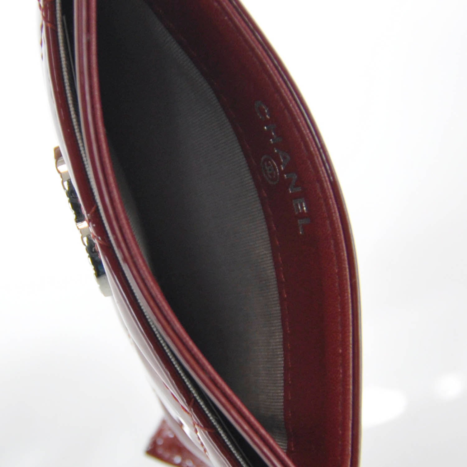 Chanel Brilliant Patent Card Holder Red 4 of 7
