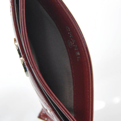 Chanel Brilliant Patent Card Holder Red 4 of 7