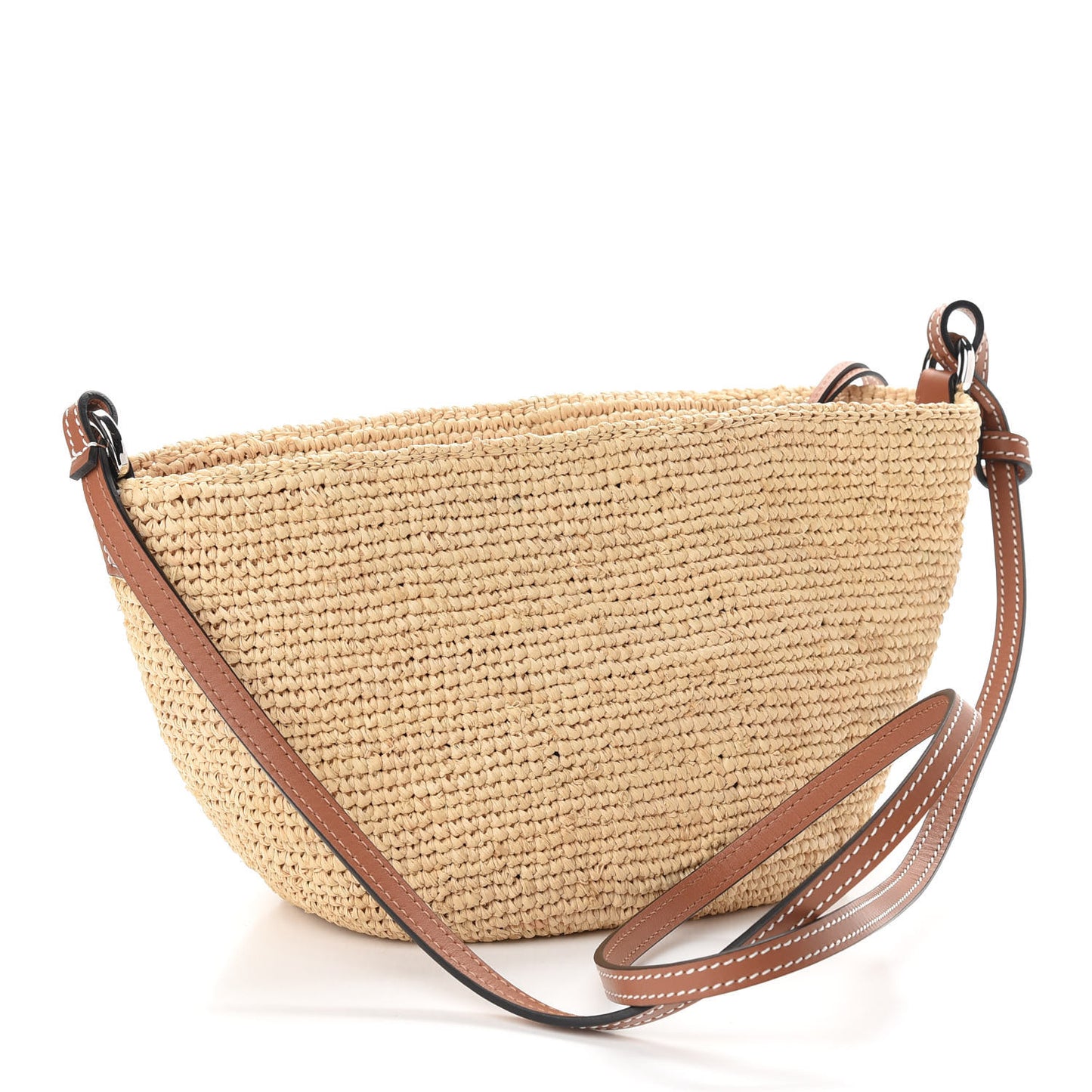 Raffia Crossbody Bag Natural Tan