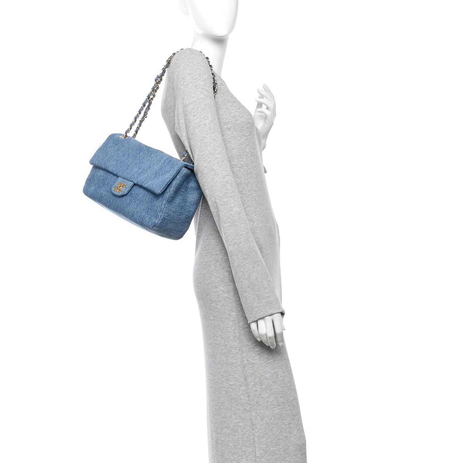 Chanel Denim Small Souplissimo Maxi Flap Blue 1916599 – FASHIONPHILE