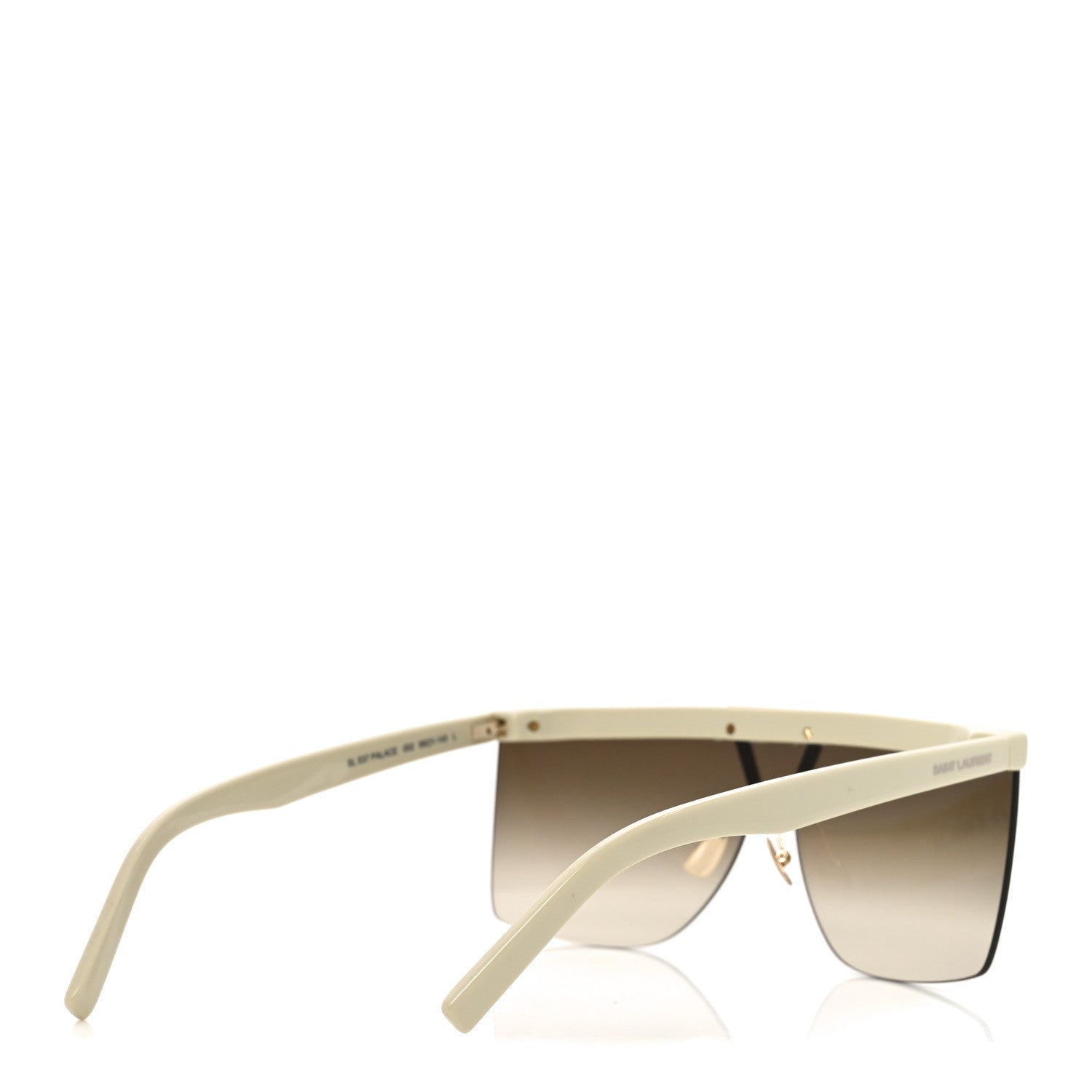 Saint Laurent Acetate Palace Mask Sunglasses SL 537 White 4 of 7