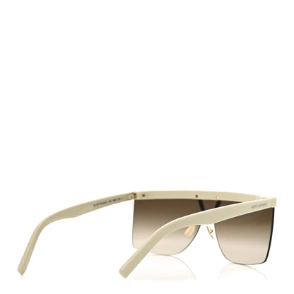 Saint Laurent Acetate Palace Mask Sunglasses SL 537 White 4 of 7