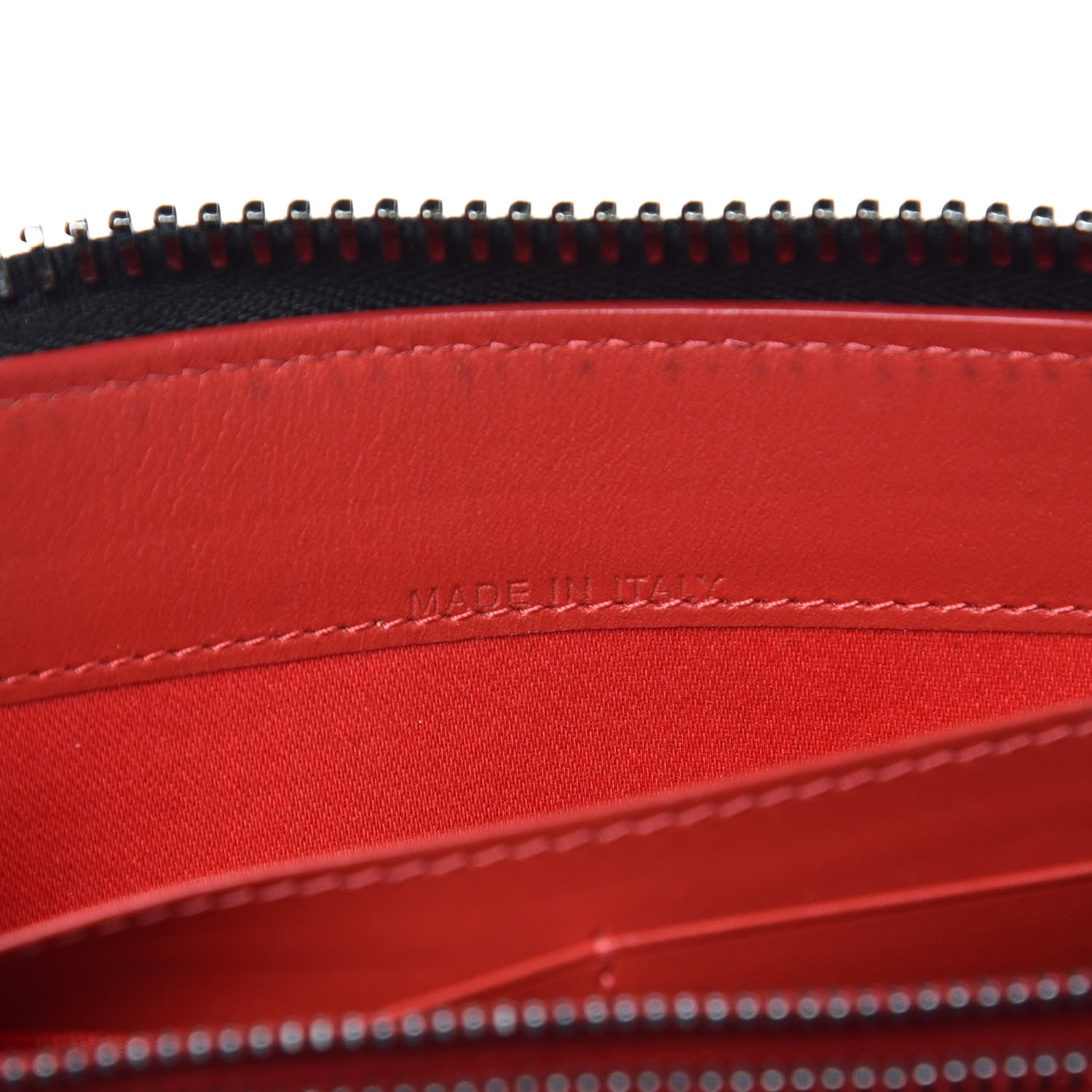 Christian Louboutin Calfskin Panettone Spiked Zip Around Wallet Black 7 of 7
