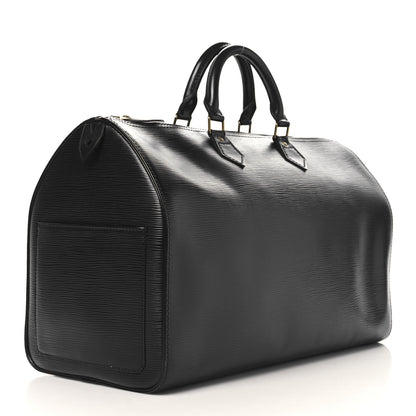 Louis Vuitton Epi Speedy 40 Black 2 of 9