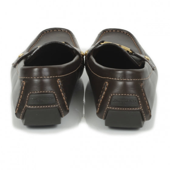 Louis Vuitton Leather Monte Carlo Loafers 9 Cacao Brown 3 of 13