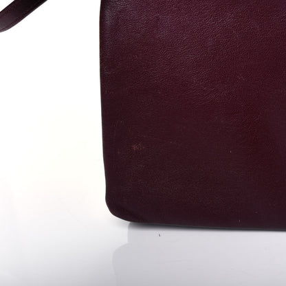 Celine Lambskin Large Trio Crossbody Bag Burgundy 18 of 21