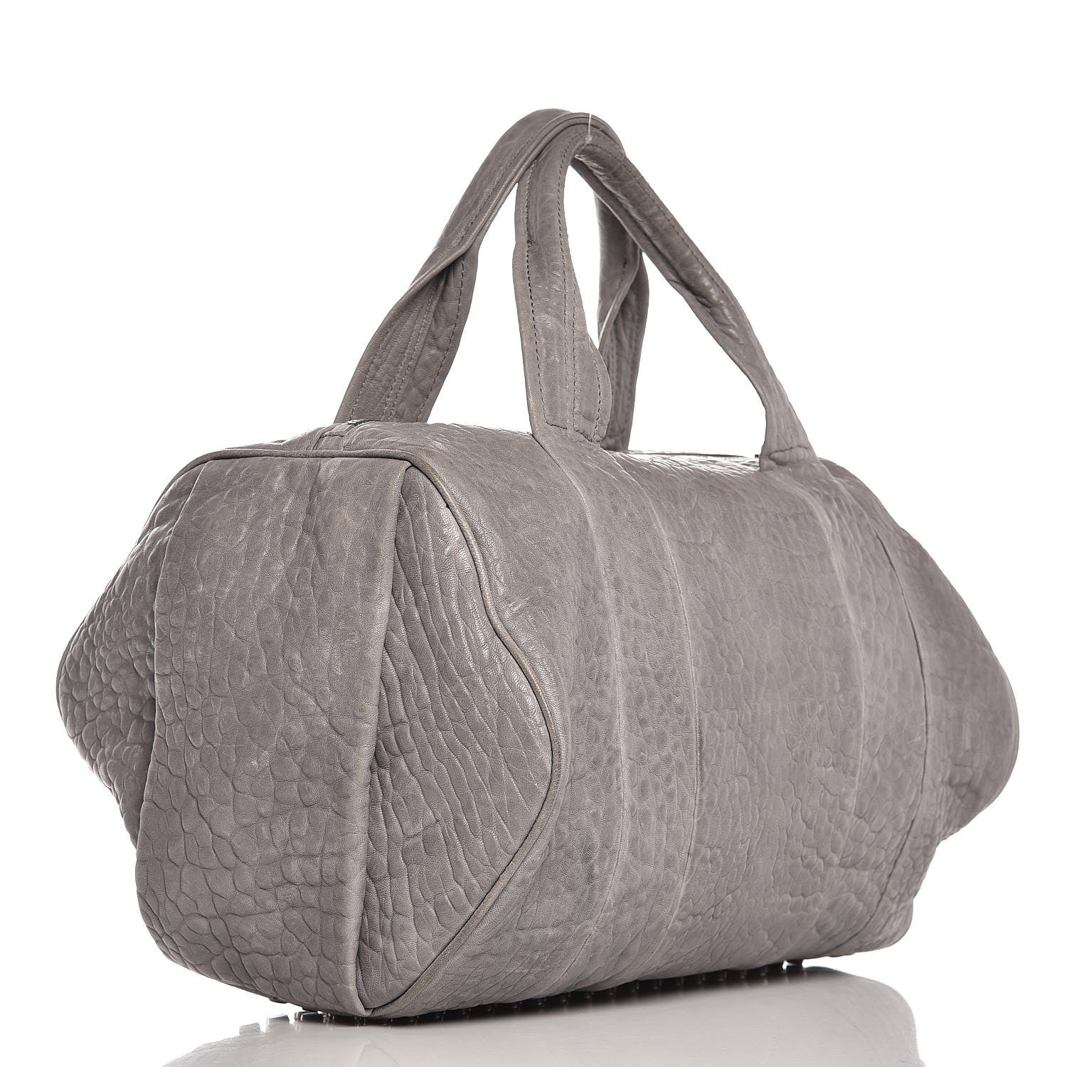 Alexander Wang Pebbled Lambskin Rocco Duffel Grey 3 of 14