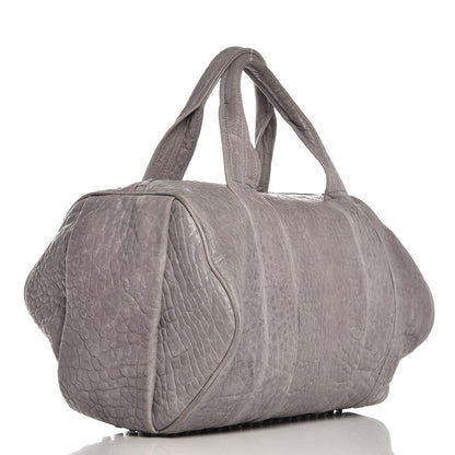 Alexander Wang Pebbled Lambskin Rocco Duffel Grey 3 of 14