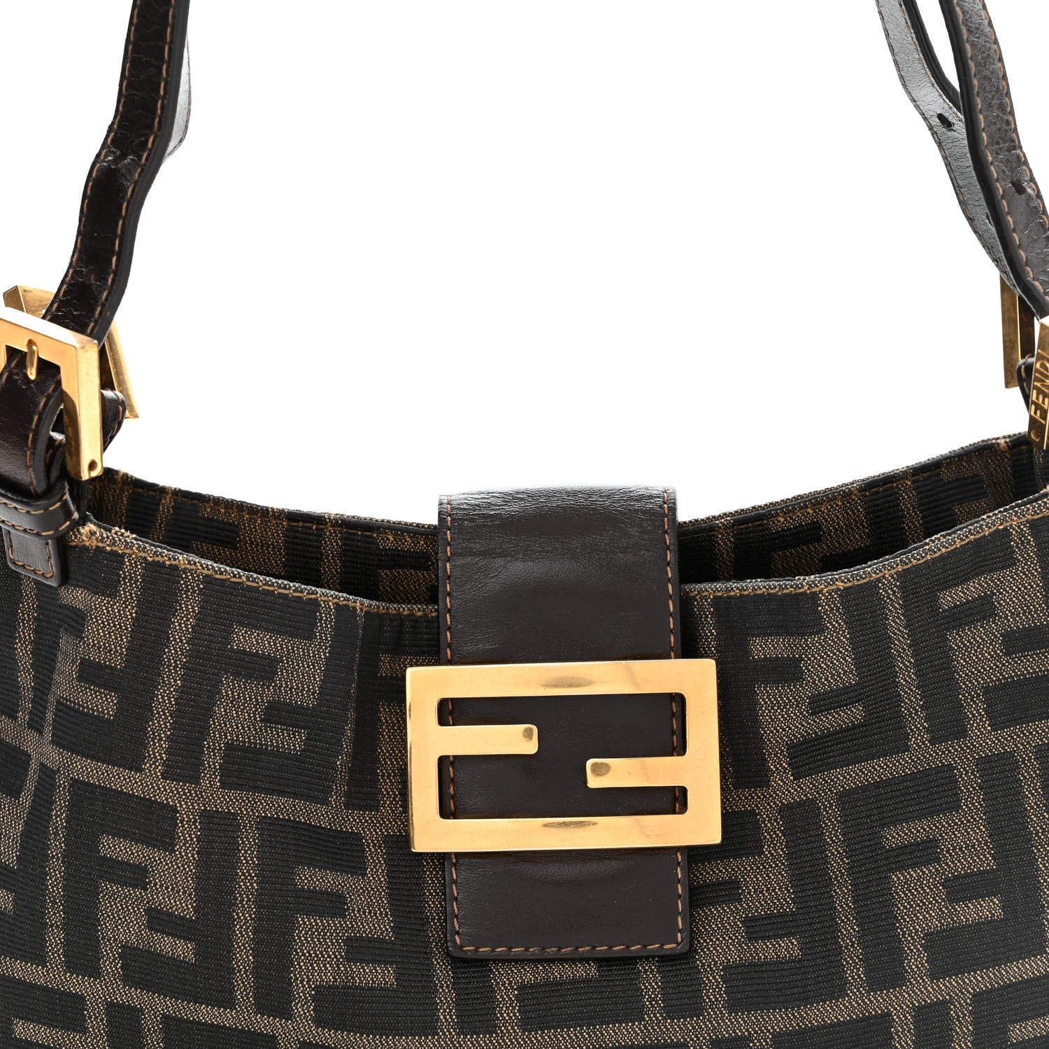 Fendi Zucca Shoulder Bag Tobacco 7 of 11