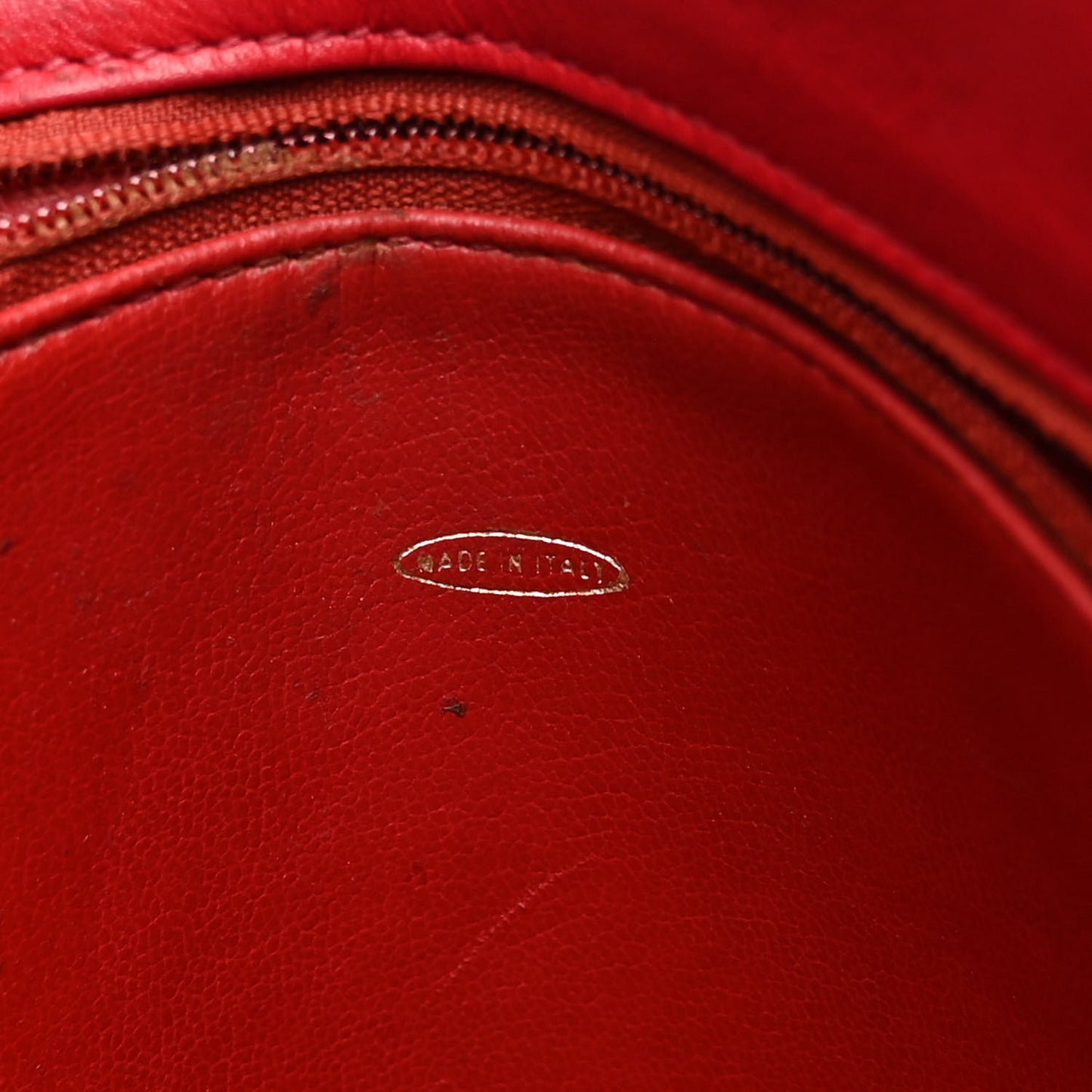 Lambskin Quilted Tote Red
