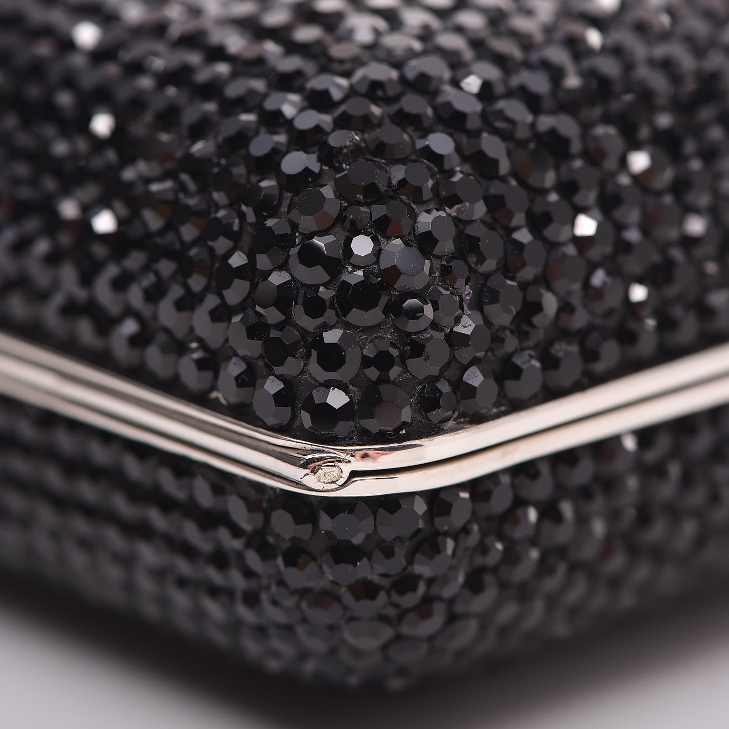 Judith Leiber Swarovski Crystal Minaudiere Clutch Black 13 of 18
