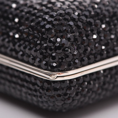 Judith Leiber Swarovski Crystal Minaudiere Clutch Black 13 of 18