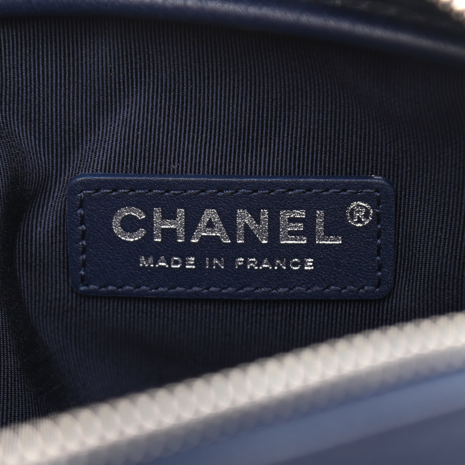 Chanel Calfskin Quilted Ultra Pocket Camera Case Navy 6 of 10