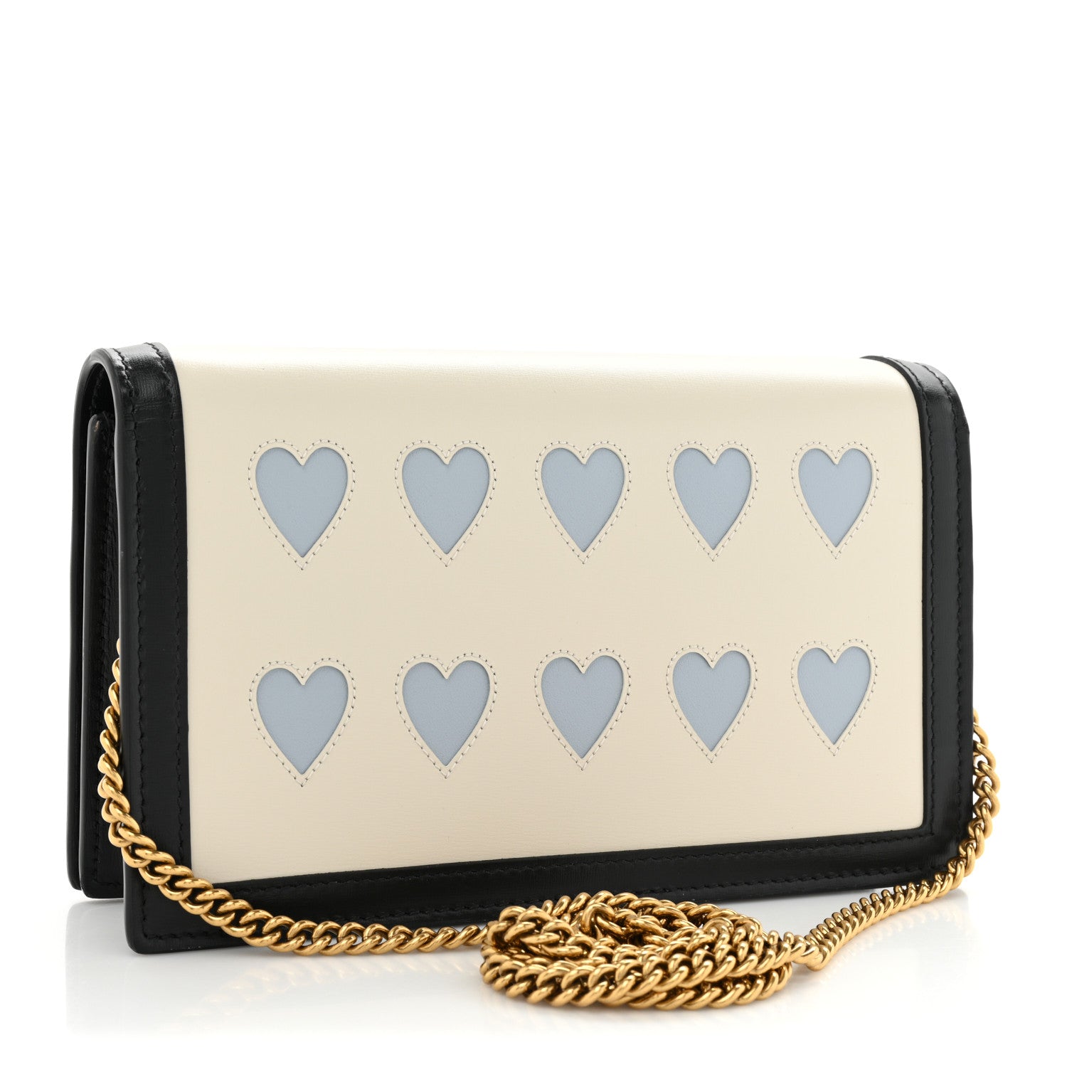 Gucci Calfskin Lovelight Mini Diana Chain Bag White Light Blue 3 of 13