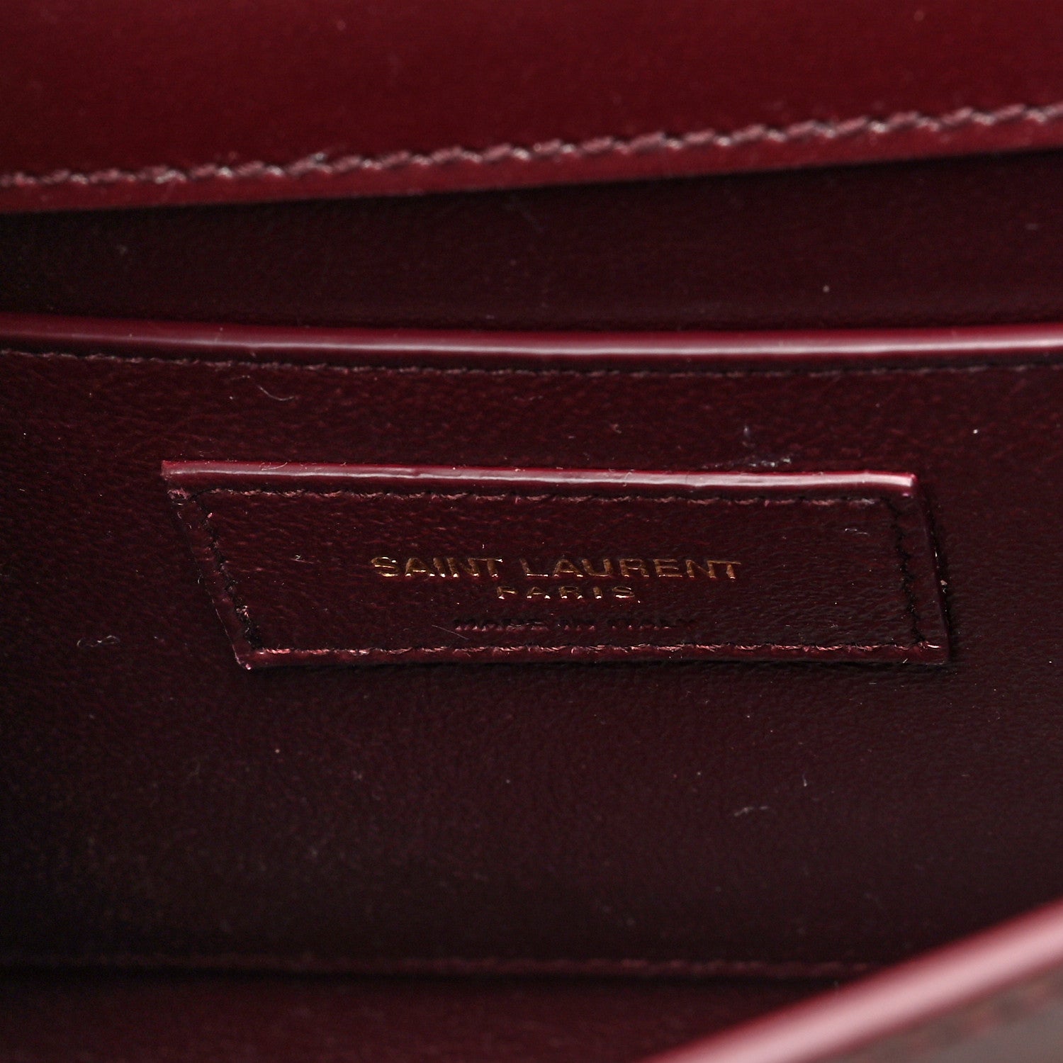 Saint Laurent Smooth Calfskin Small Manhattan Shoulder Bag Hot Wine 6 of 9