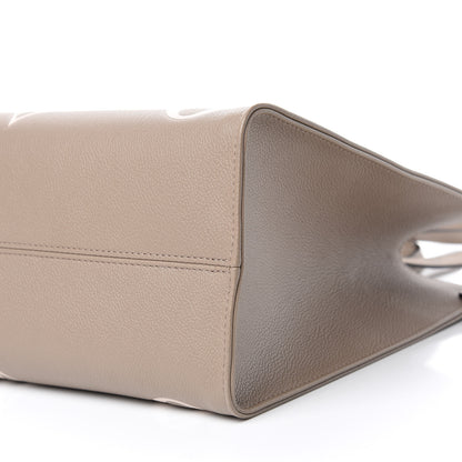 Louis Vuitton Empreinte Monogram Giant Onthego MM Tourterelle Creme 8 of 11