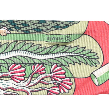 Hermes Silk Exposition Universelle Twilly Rose Vif Menthol 3 of 4