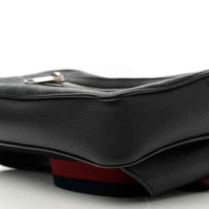 Gucci Soft GG Supreme Monogram Web Belt Bag Black Grey 10 of 12