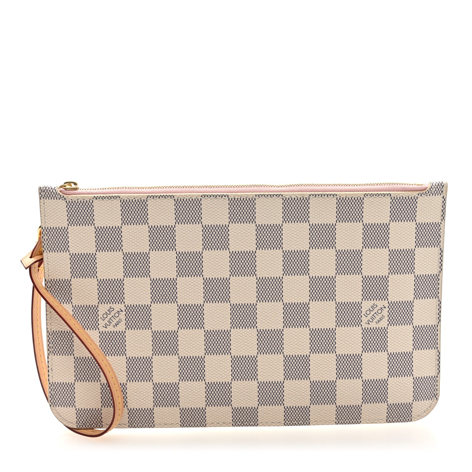 Louis Vuitton Damier Azur Neverfull MM GM Pochette Rose Ballerine 1 of 6