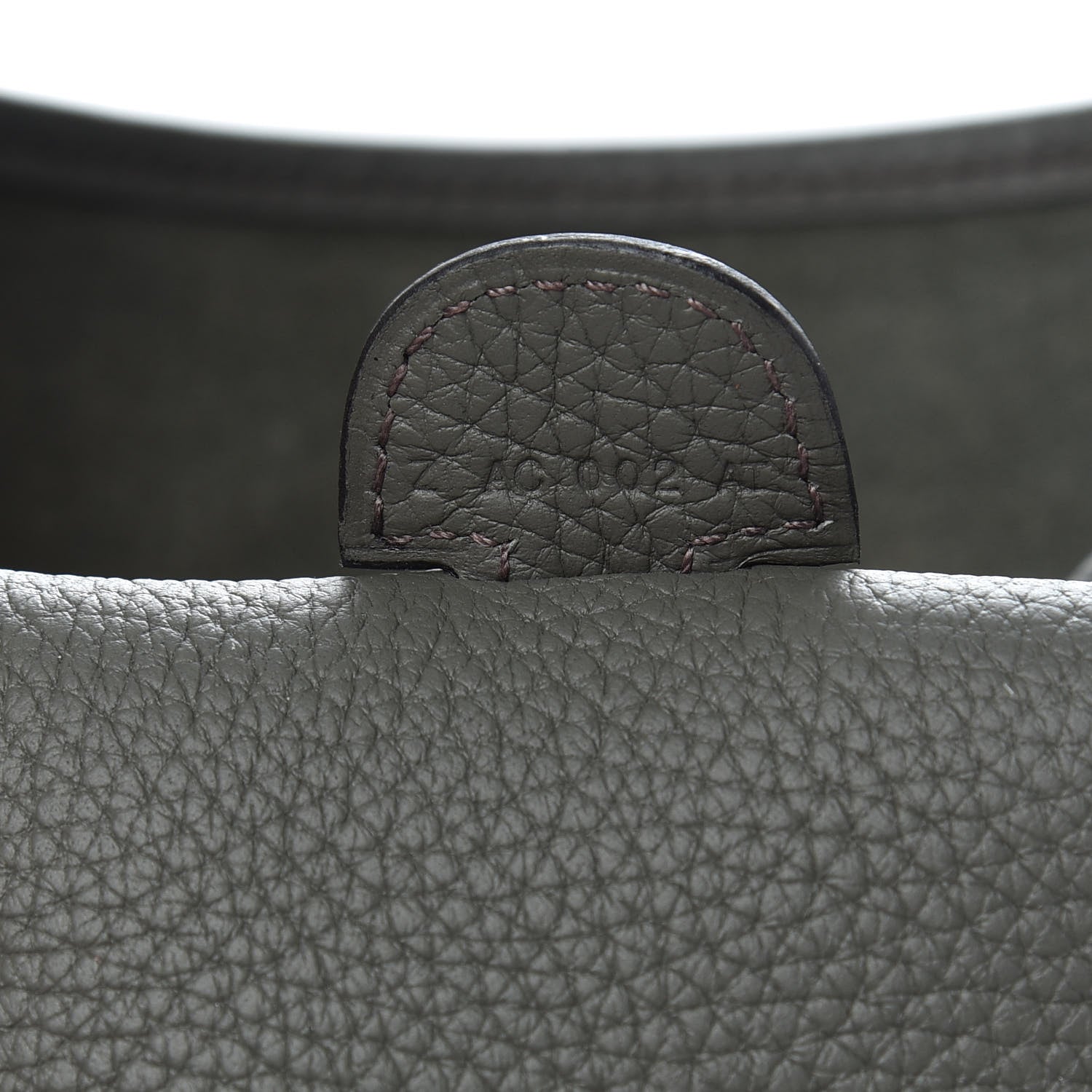 Hermes Taurillon Clemence Evelyne III PM Vert de Gris 7 of 10