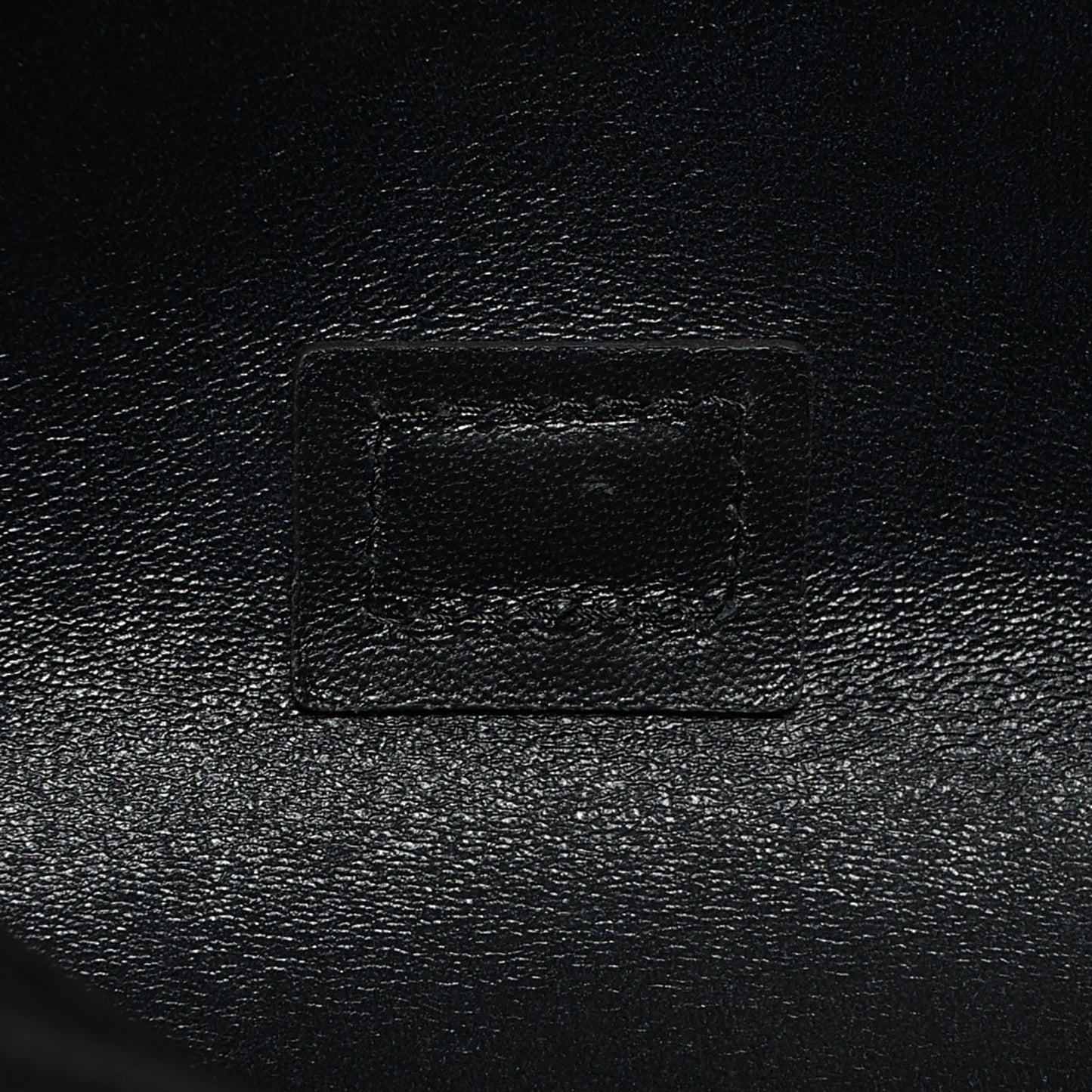 Nappa Calfskin Medium Elle Chain Clutch Black