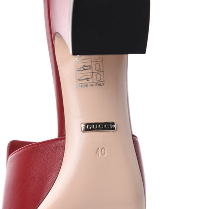 Gucci Malaga Kid Crystal Square G Madelyn Mules 40 Romantic Cerise 9 of 11