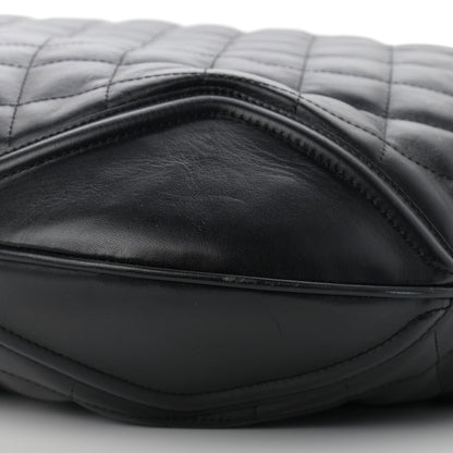 Burberry Calfskin Quilted Hoxton Hobo Black 6 of 14