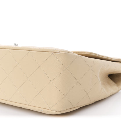 Chanel Caviar Quilted Jumbo Single Flap Beige Clair 11 of 12