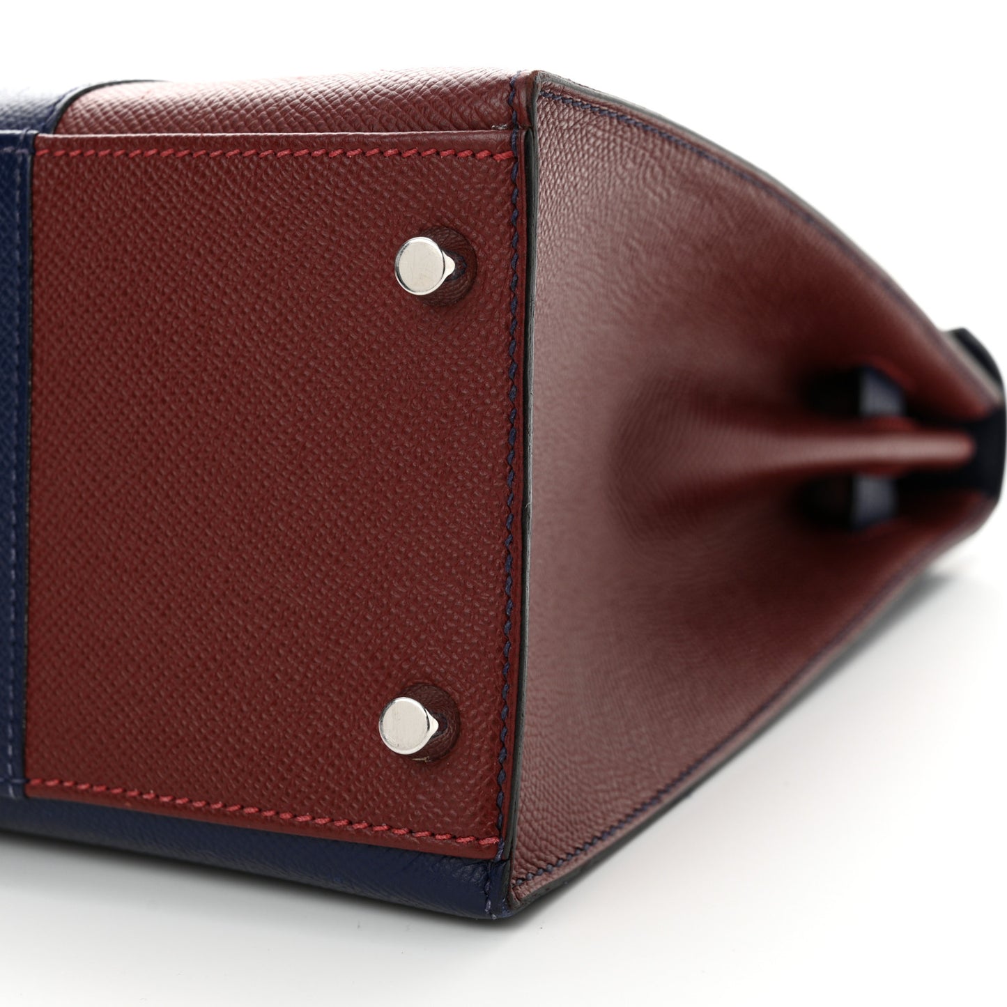 Epsom Flag Kelly Sellier 32 Rouge H Bleu Saphir