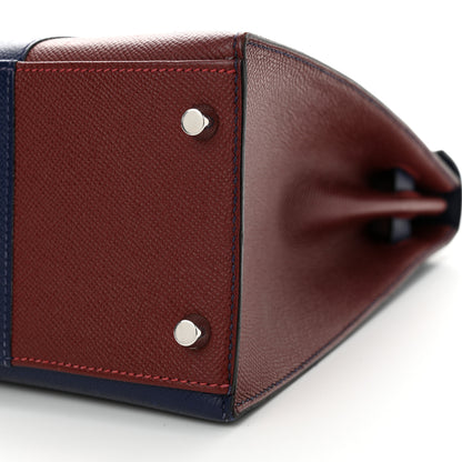 Hermes Epsom Flag Kelly Sellier 32 Rouge H Bleu Saphir 10 of 13