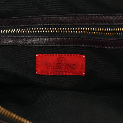 Valentino Garavani Nappa Petale Dome Bag Burgundy 6 of 13