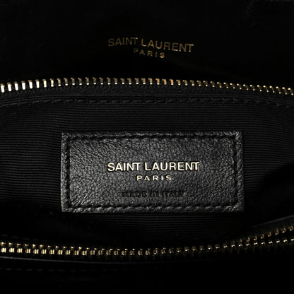 Saint Laurent Calfskin Y Quilted Monogram Medium Loulou Chain Satchel Black 7 of 11