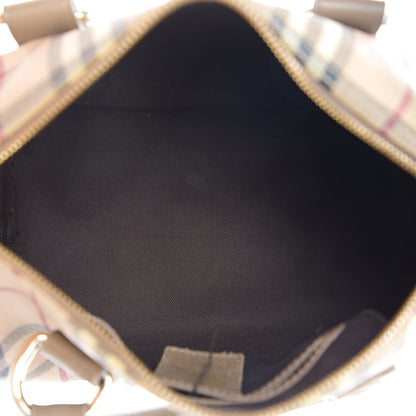 Burberry Haymarket Check Small Chester Bowling Bag Beige 4 of 16