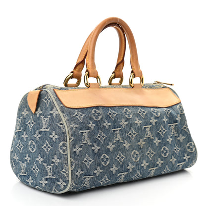 Louis Vuitton Monogram Denim Neo Speedy Blue 3 of 9