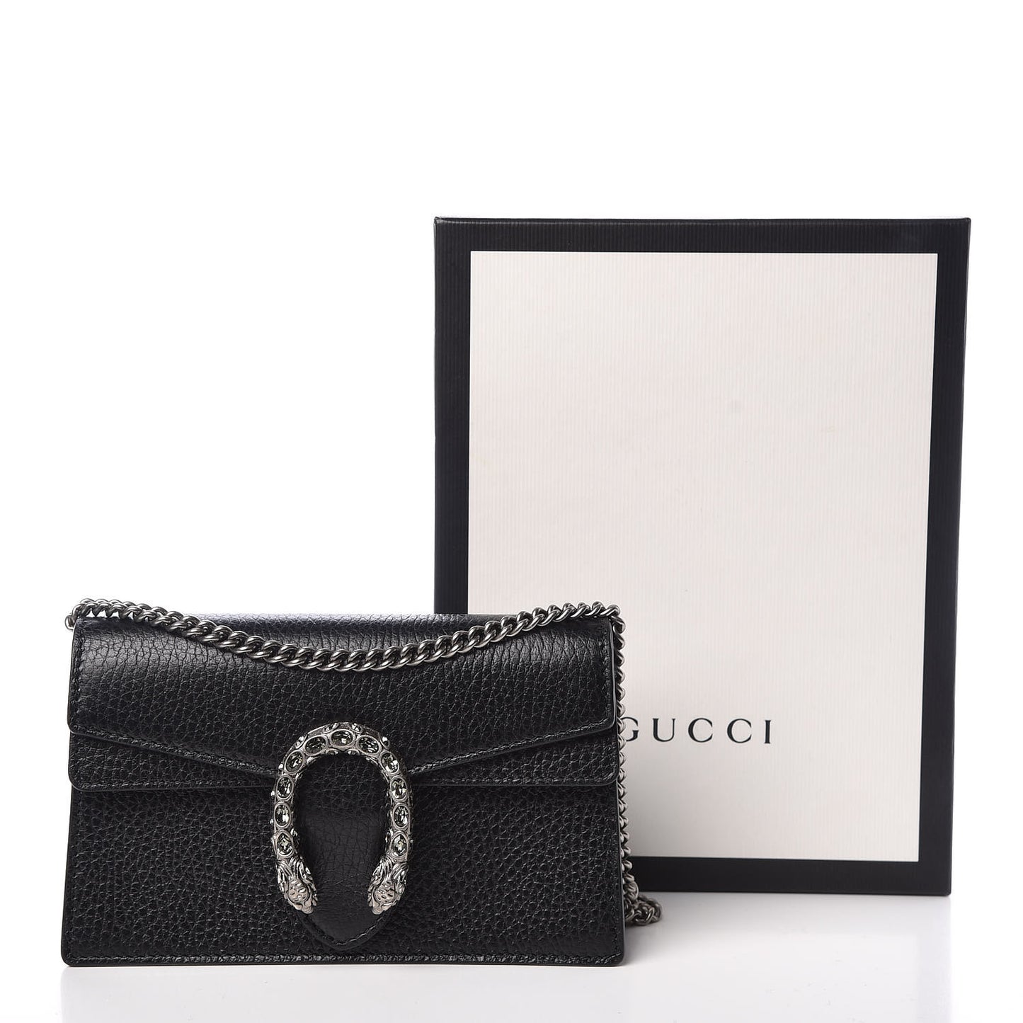 Calfskin Super Mini Dionysus Shoulder Bag Black