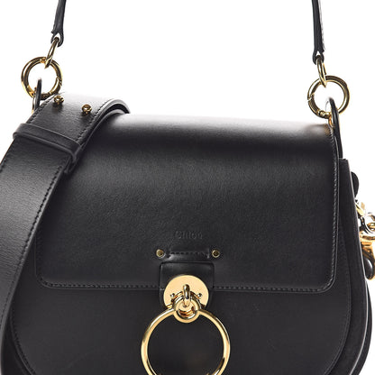 Chloe Calfskin Suede Large Tess Bag Black 7 of 9