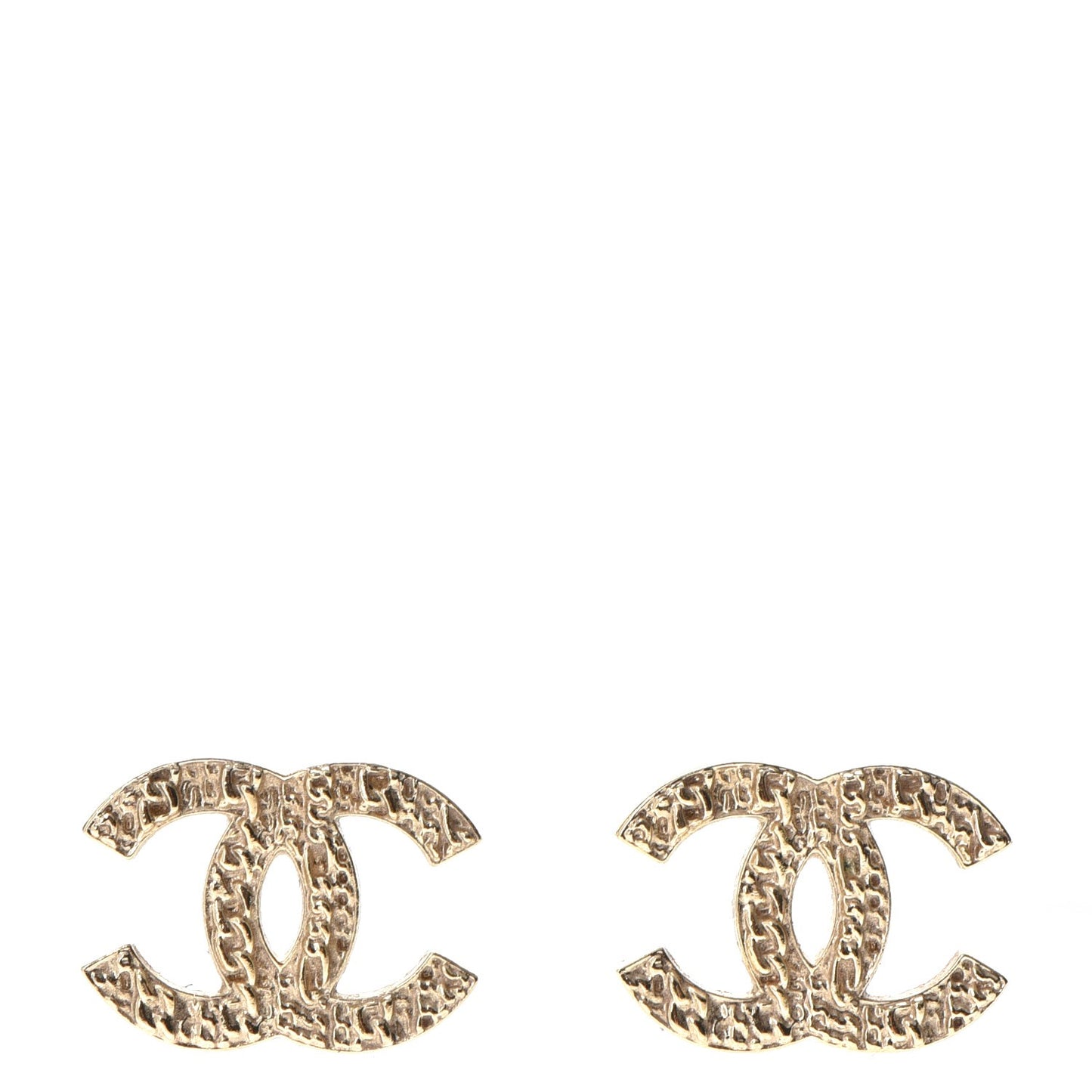 Chain CC Earrings Gold