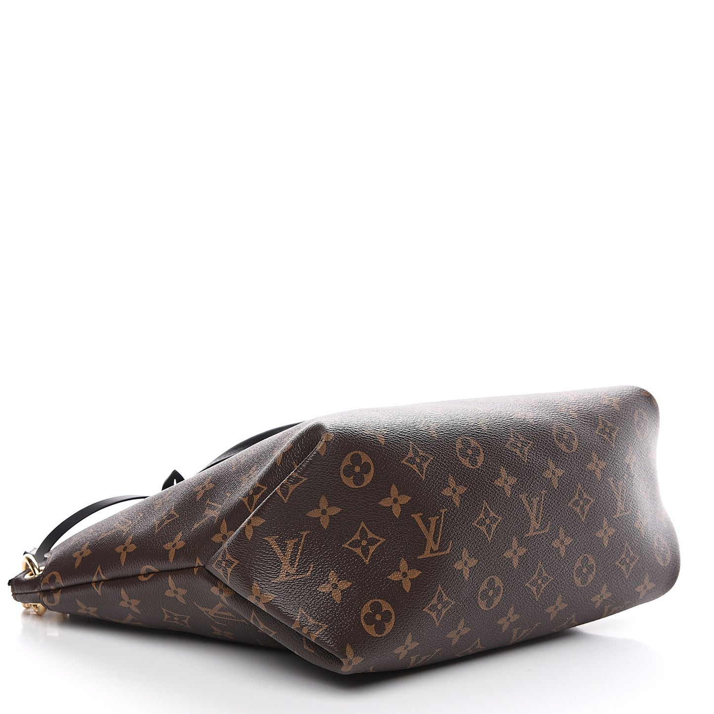 Monogram Flower Zipped Tote MM Black